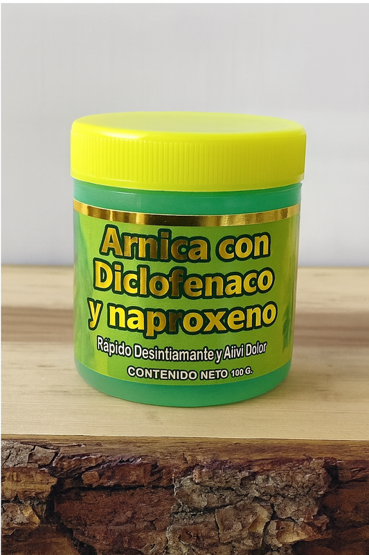 Arnica con Diclofenaco y Naproxeno 100gr