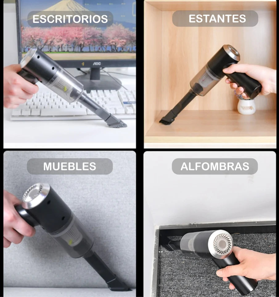 AIRMAX-ASPIRADORA INALAMBRICA PORTATIL + LIMPIADOR MULTIUSOS
